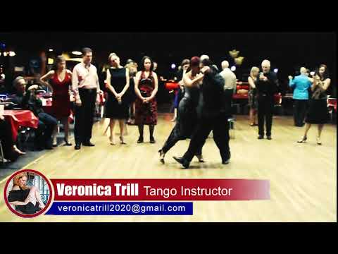 Veronica Trill & Eddy Hernandez 102, Review Vals Tango waltz Class, Dancing in Cross System