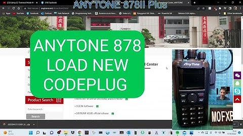ANYTONE 878UV II Plus - Load Code Plug