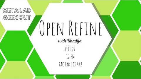 Data Cleaning in Open Refine