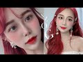 ENG]🍒레드 염색 브이로그🍒 에리얼과 태양초 고추장의 만남(?) 아름하다 AREUM