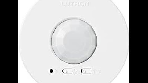 Lutron Radio Powr Savr Wireless Battery-Powered Occupancy Sensor Timeout Setting Procedure