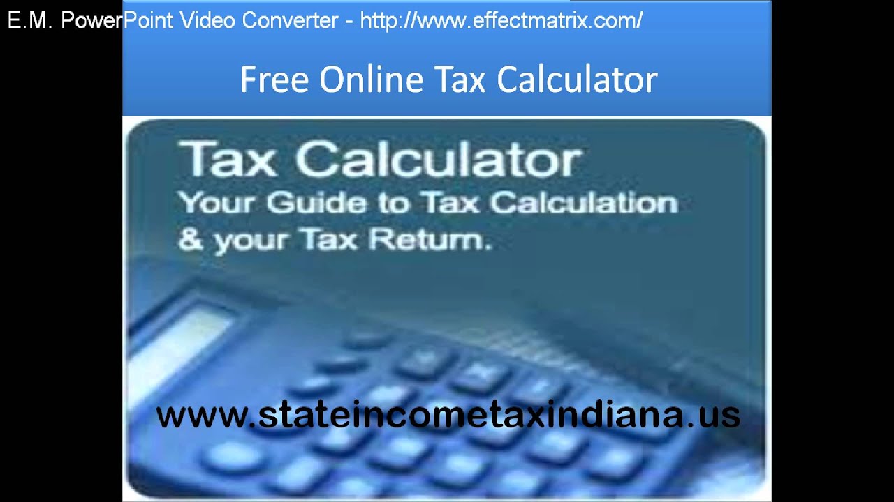 indiana state tax filing 2011.mp4 YouTube