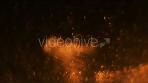 Orange Particles Flow | Motion Graphics - Envato elements