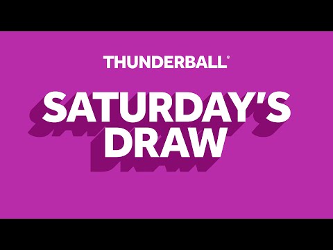 The National Lottery Thunderball Draw Results From Saturday 24 January 2026 