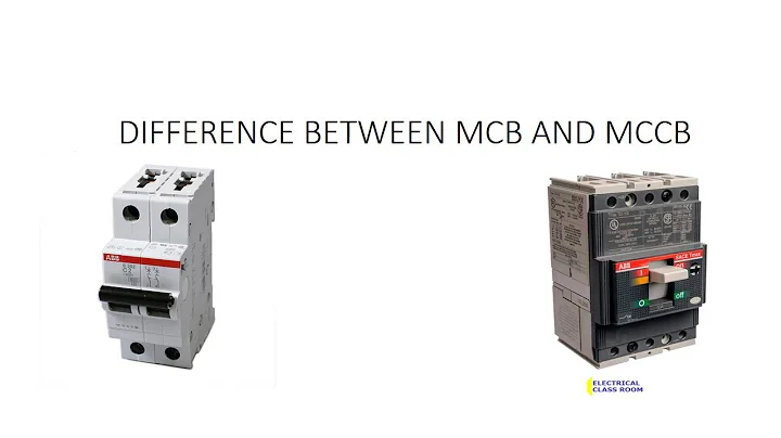 Difference between MCB and MCCB