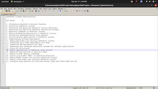 1 Openshift Cluster Topics