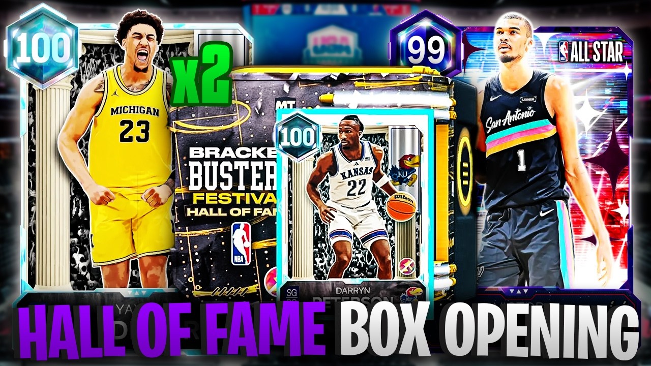 I OPENED *2* NEW INSANE BRACKET BUSTERS HALL OF FAME BOXES IN NBA 2K26 ...