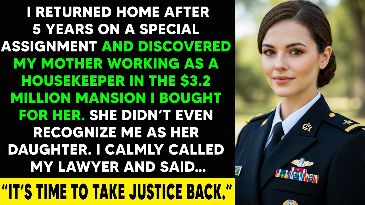 I Came Home After 5 Years and Found My Mother Working as a Maid in Her Own Mansion.
