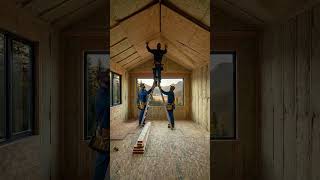 From foundation to dream house #hausbau #tinyhouse #architektur #interiordesign #blockhaus