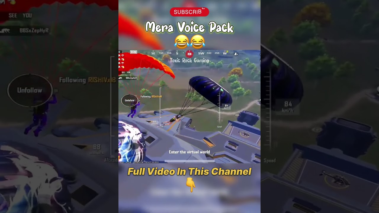 Bgmi My Voice pack 😂 #bgmishort #funnyvideos #youtubeshorts