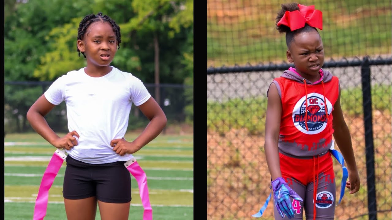 NC Girls Flag Football: NC Giants (10U) Vs. QC Diamonds (12U) ~ 7/6/25.