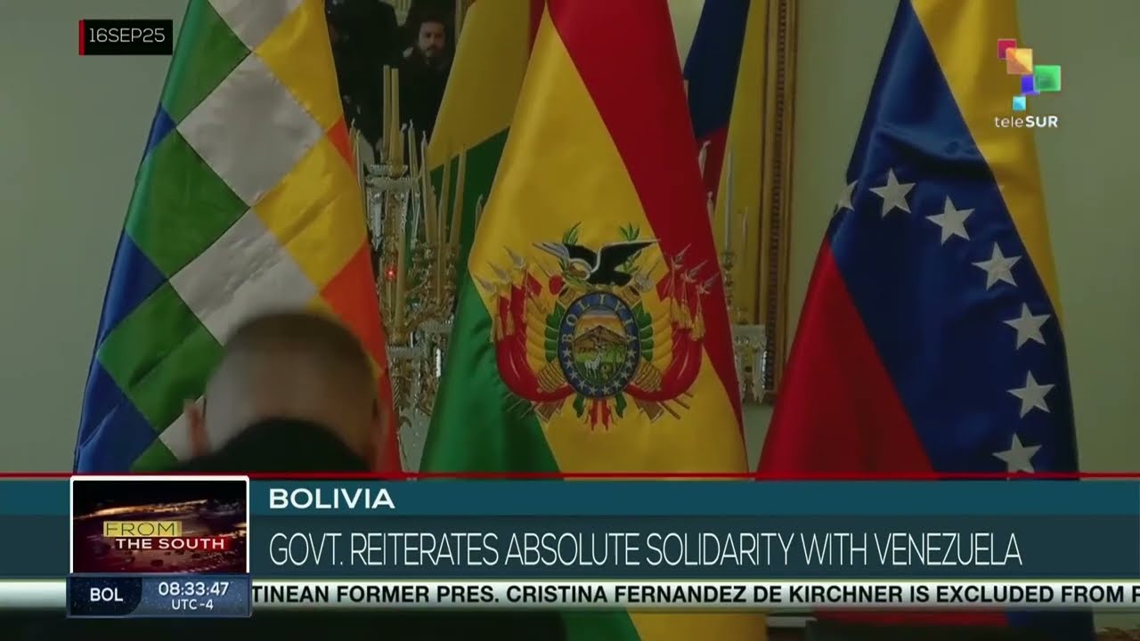 Bolivia, government reiterates absolute solidarity with Venezuela