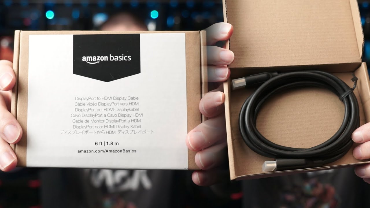 Amazon Basics Display Port to HDMI Cable Overview