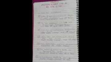 BA political science honours CORE -2(sem-I)(VBU)#exam #exam2023 #bahonours