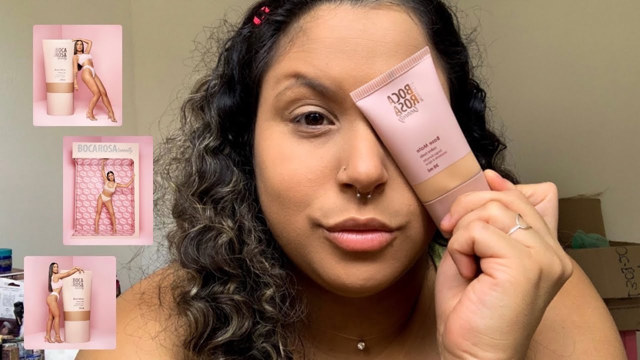 TESTANDO BASE DA BOCA ROSA NA NOVA EMBALAGEM DE BISNAGA + COMPARAÇÃO COM A DE PUMP AIRLESS 💋