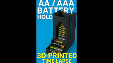 AA / AAA Battery Holder 3D Printed – Compact & Practical | Timelapse