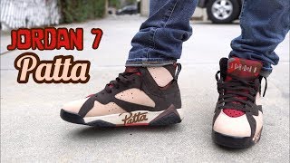 Jordan 7 Patta On Feet!!! - YouTube