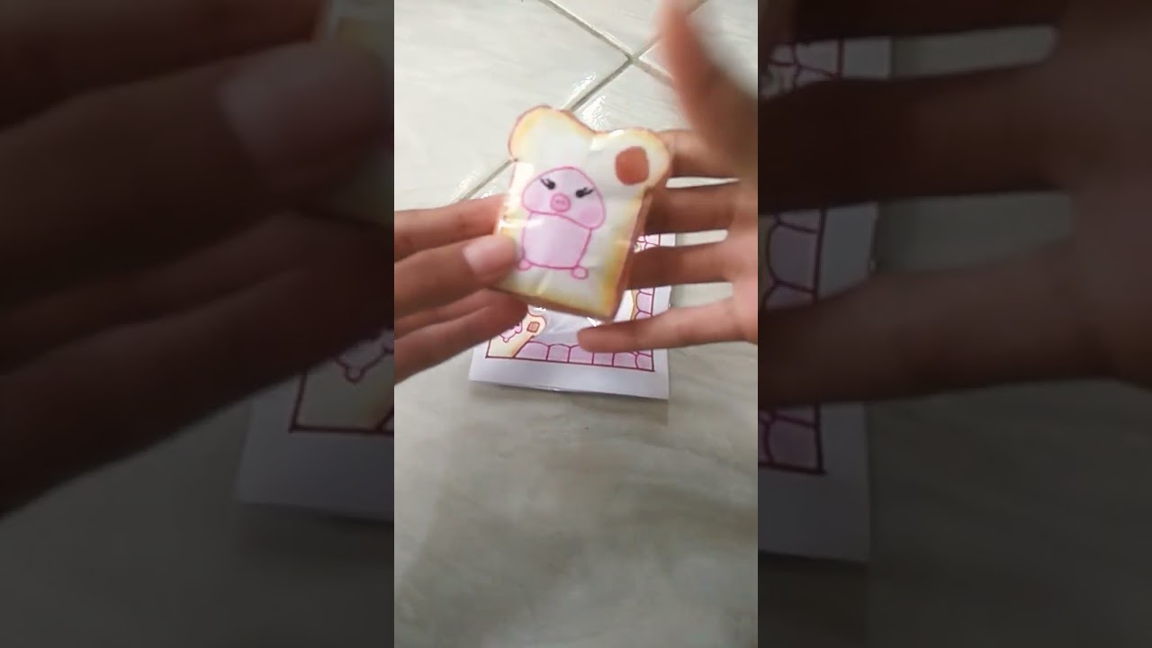 koleksi terbaru paper squishy 😊 marshmellii toast 🍞+packaging 