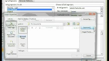 Create your Signature in Outlook 2007