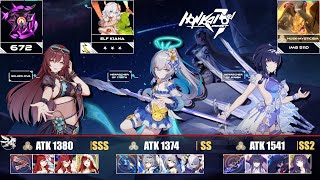 Honkai Impact 3rd 511D - Mysticism 672 Pts : GD (SSS) | HoTr (SS) | HoO (SS2) | Elf Kiana 3*