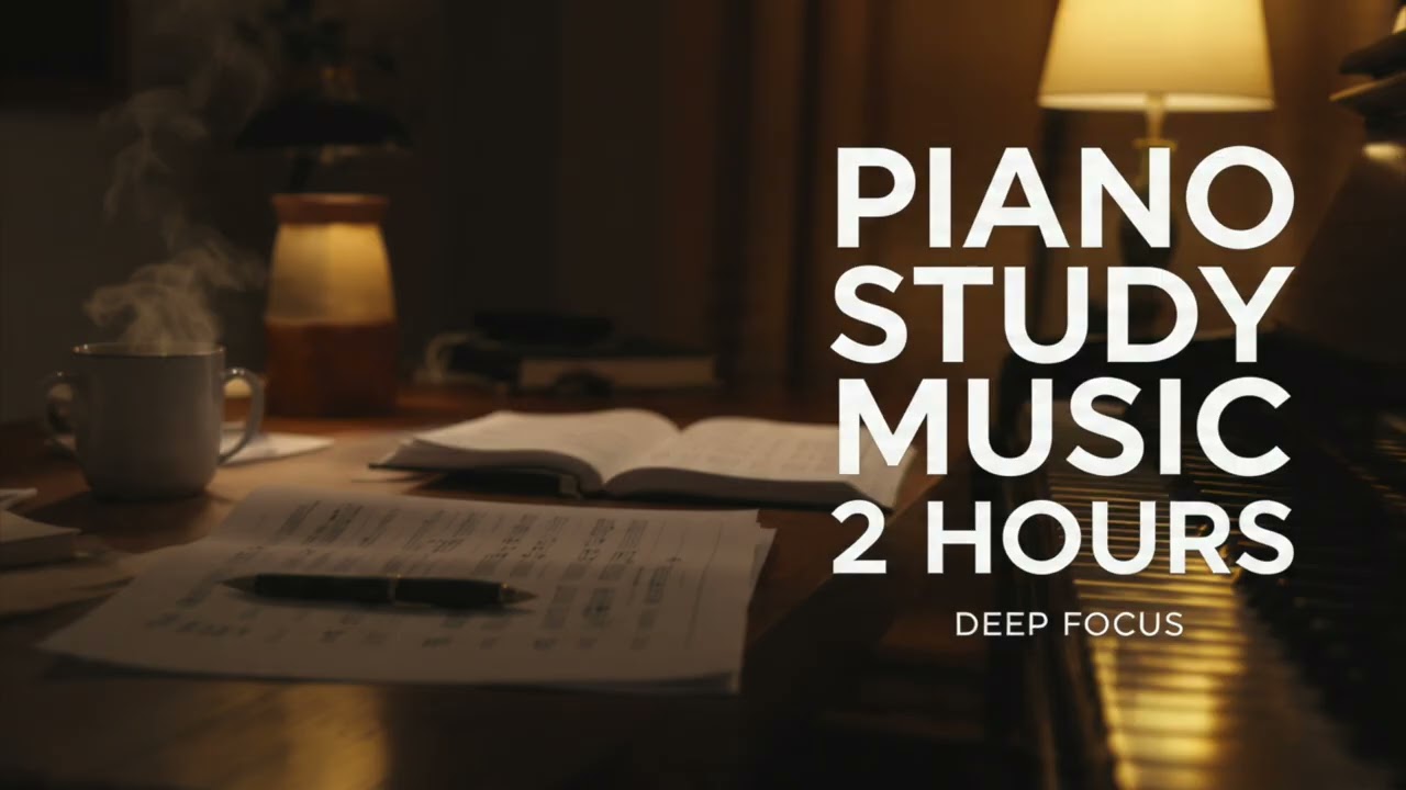 【2時間】ピアノ勉強用BGM｜集中・作業・長時間学習向け／Piano Study Music | 2 Hours Deep Focus