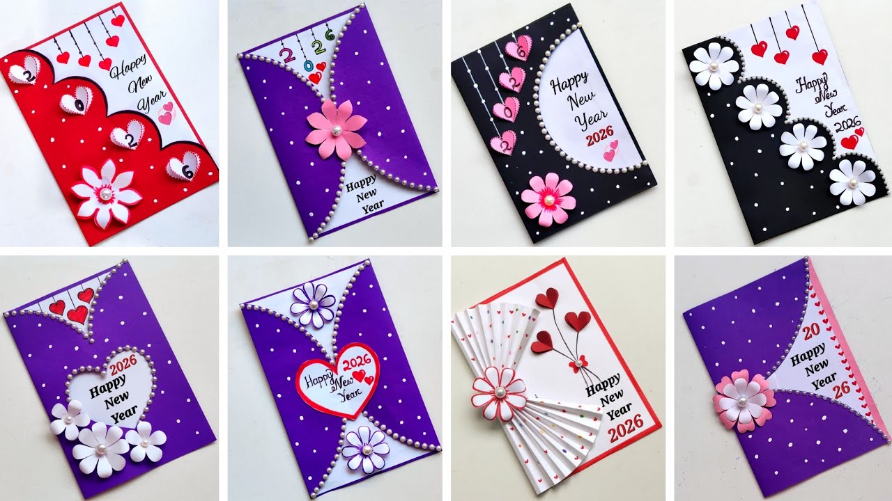Новогодняя открытка своими руками / Новогодняя открытка 2026 / Как сделать новогоднюю открытку