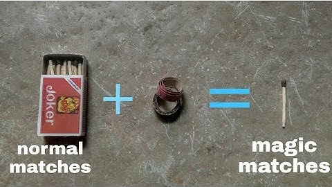 How to light a matches on any surface!! Very easy method!! In hindi