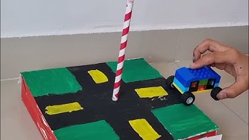 Automatic street light from IR sensor made using Havi elements - DIY Robotics starter kit.