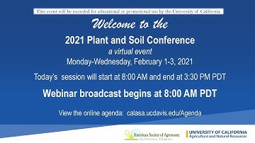 2021 California Plant and Soil Conference - Day 1