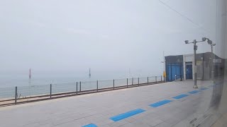 동해행 KTX-이음 제 841 열차 바다가 보이는 안인~정동진 구간 주행영상