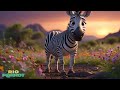 The Zebra and the Moonlight Dance | English Songs | Rio Parrot - Kids Stories Land