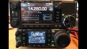POTA - Ic705 (10w) and Ic7000 (100w). Interesting SDR comparison of audio and signal at end of video