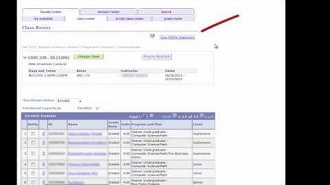 Faculty Center Overview Part 2   Class Roster and Photo Roster6 15 1