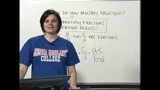 Math 0097 & 0099 Tutorial 42 - How do you multiply fractions