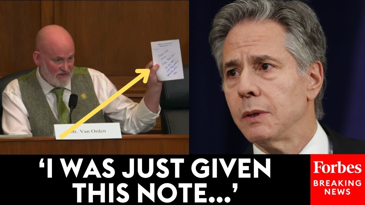 Derrick Van Orden Says Note Proves That Antony Blinken 'Lied Under Oath'
