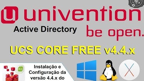 🗄 COMO instalar o UCS Univention Core Free Server Active Directory SAMBA 4