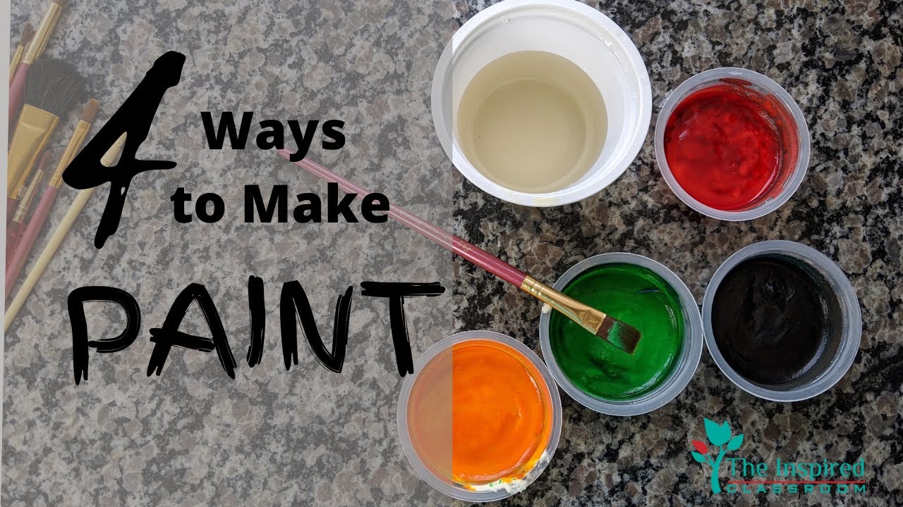 How To Make Homemade Paint 4 Ways Youtube