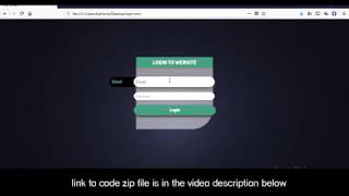 FREE Animated Login page template for your website | HTML & CSS Only | No Javascript