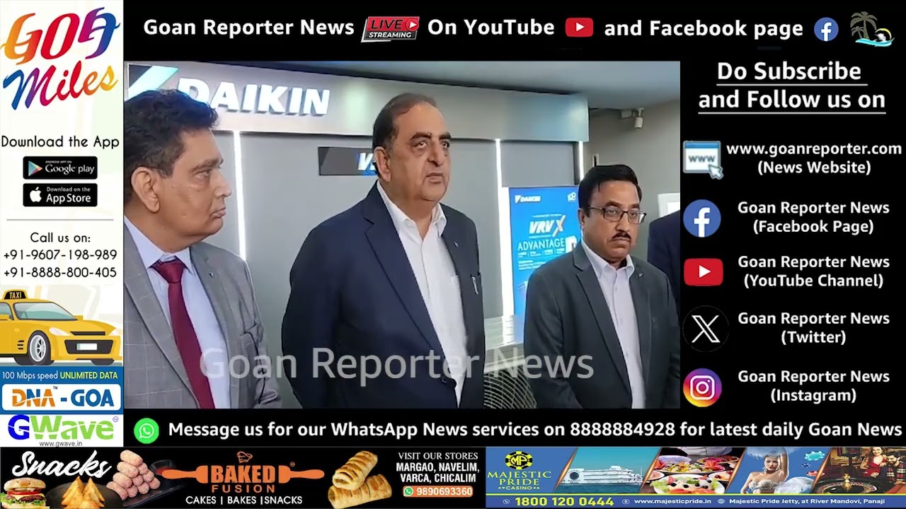 Goan Reporter News: Kanwaljeet Jawa inaugurates Daikin showroom in Parra