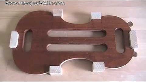 1  Violin mould and ribs.  RIBES & JOST VIOLIN MAKERS