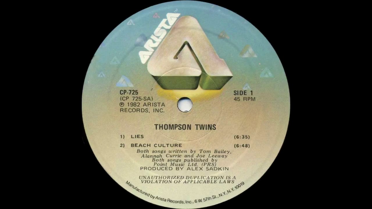 October 1982: Thompson Twins Release Lies