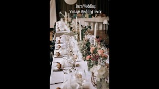 Vintage wedding decor for inspiration || Ideas for a barn wedding.