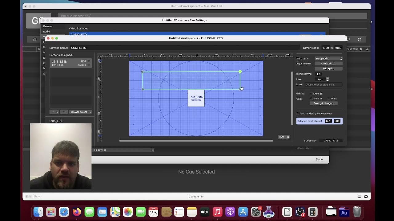 Tutorial QLAB. Ajuste Surface de Video YouTube