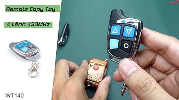 Remote Copy Tay 4 Lệnh 433MHz WT140 | Điện tử DAT