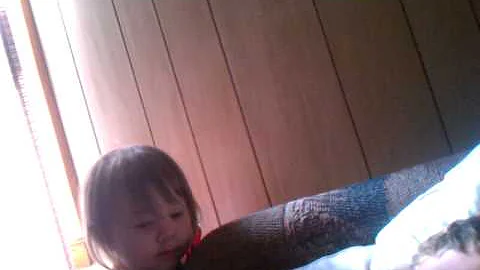 Anna scaring daddy