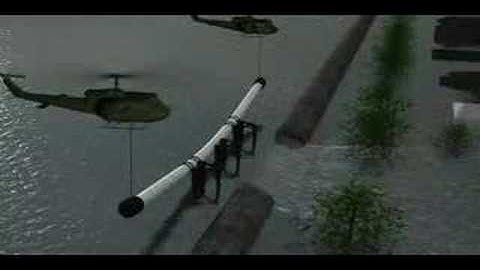 Air-dropping dams after levees break