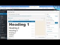 Settings and few details about your Wordpress dashboard