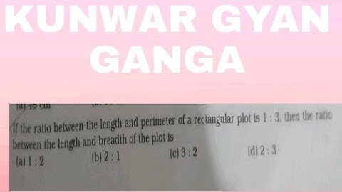 If the ratio between the length and perimeter of a rectangular plot is 1:3.Then length:breadth is