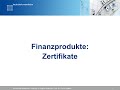 Finanzprodukte zertifikate