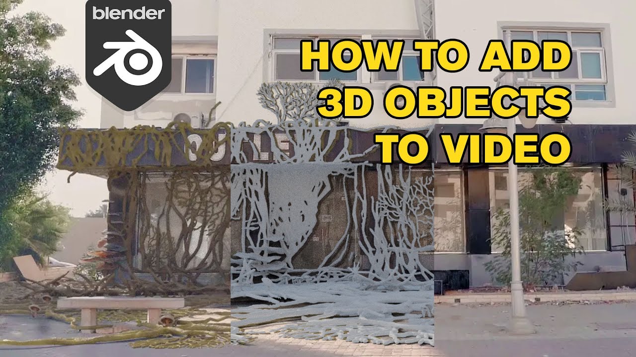 Add 3D objects to video FREE using Blender - YouTube